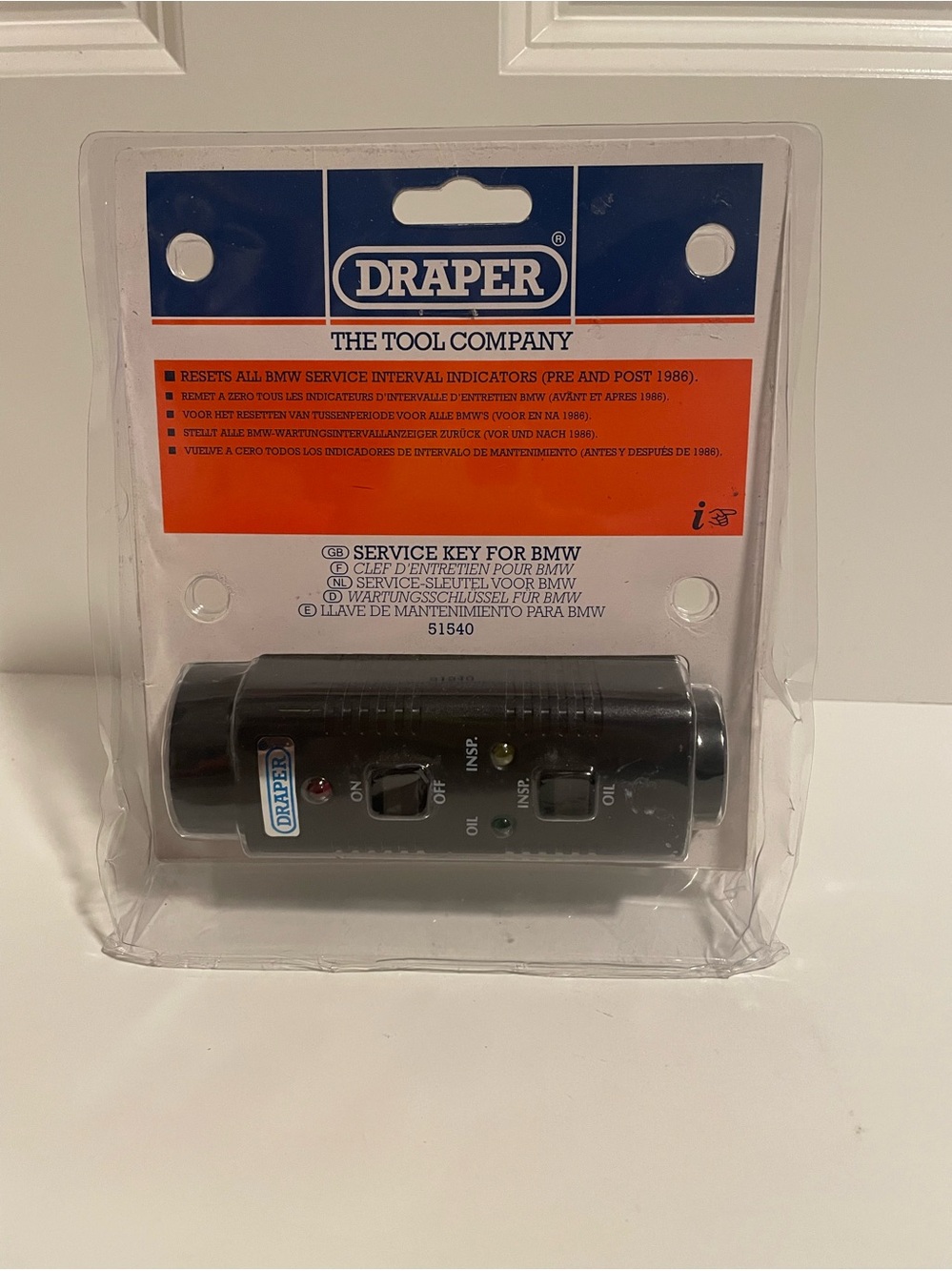 Draper bmw service key tool